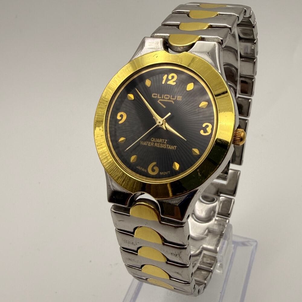 Elegant Vintage Clique Two-Tone Dress Watch - Japan Movt Working New Battery